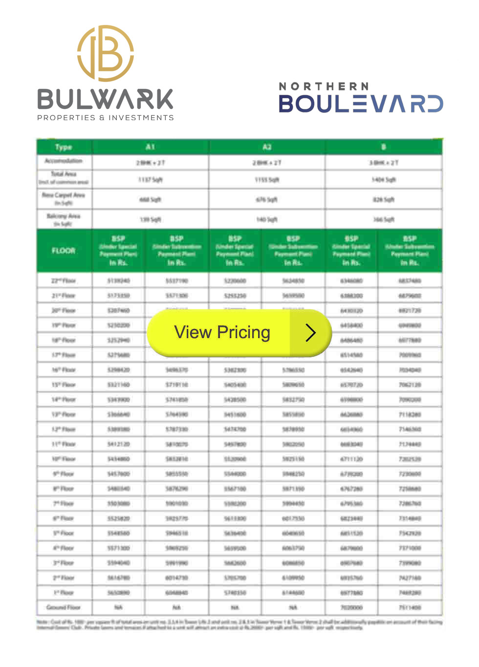 pricesheet